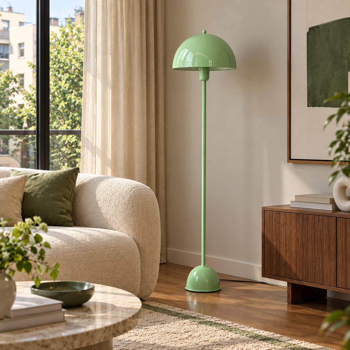 Soho Mint Yeşili Metal Lambader | ByLamp