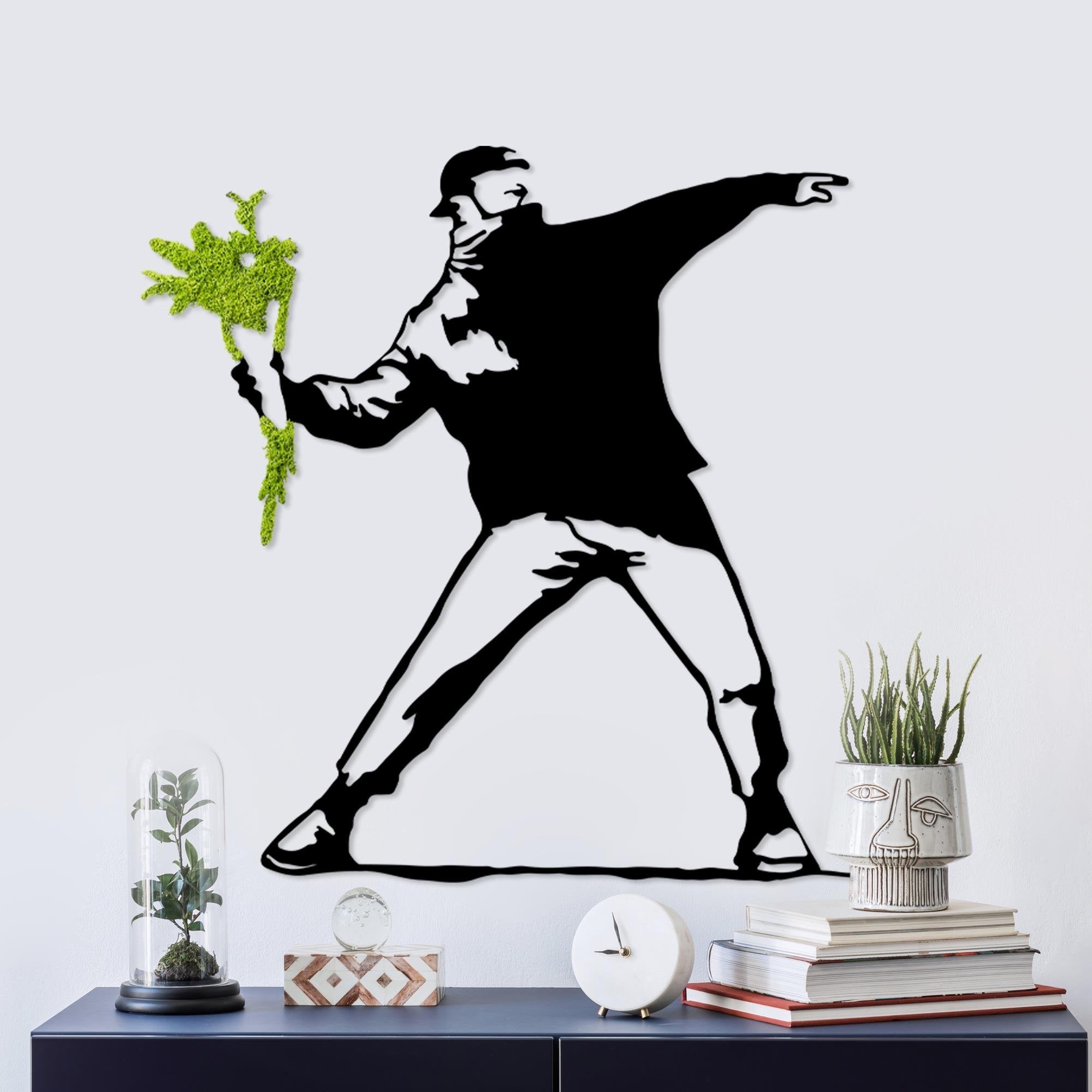 MODEL-1064-A Dekoratif Yosun Duvar Tablosu | ByLamp