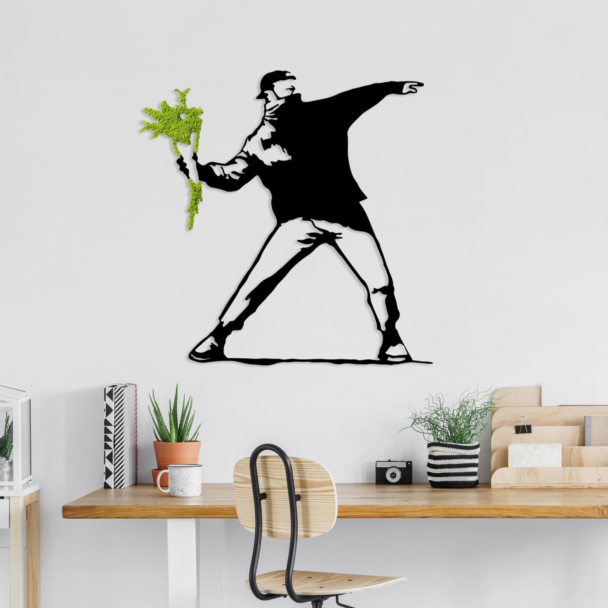 MODEL-1064-A Dekoratif Yosun Duvar Tablosu | ByLamp