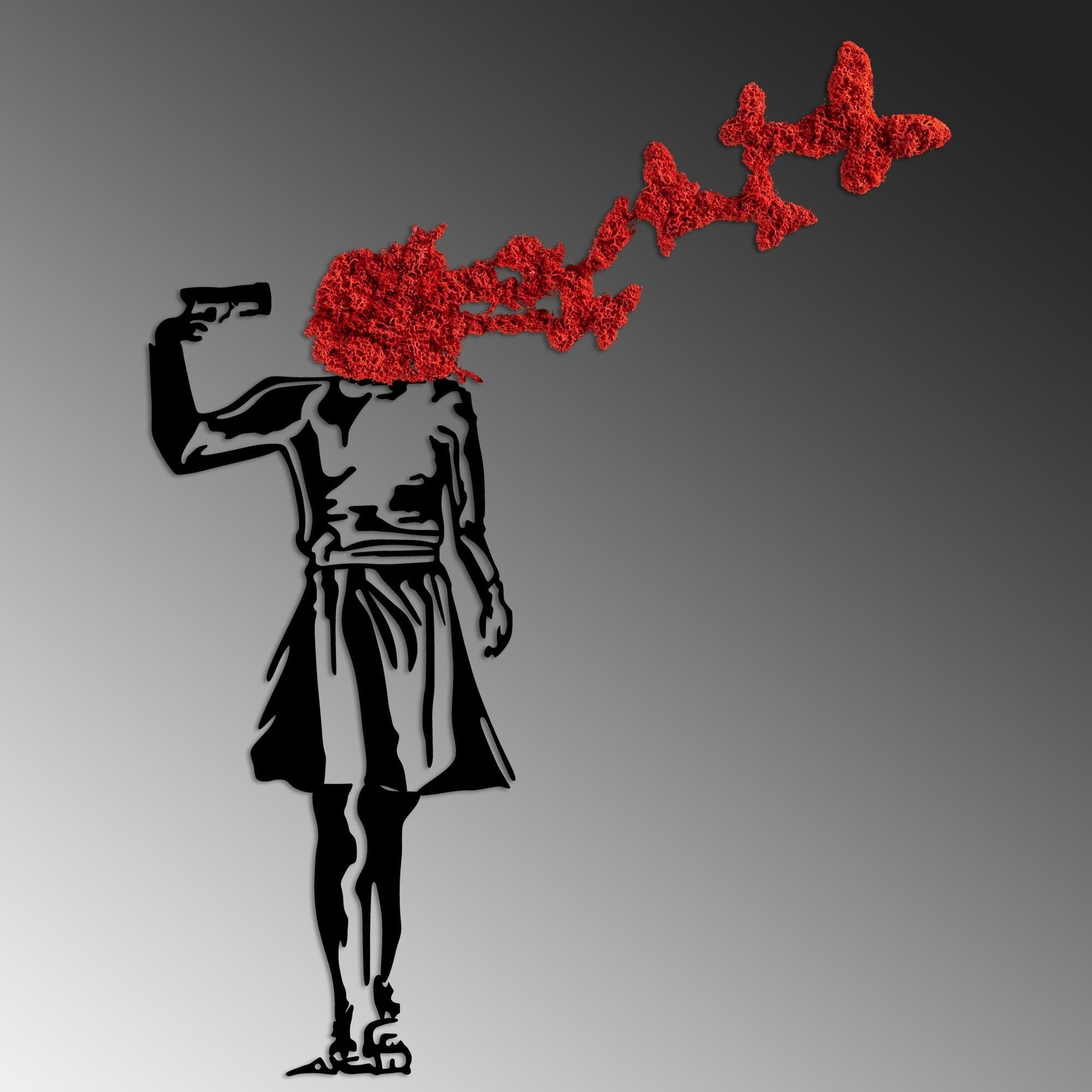 MODEL-427-A Dekoratif Yosun Duvar Tablosu | ByLamp