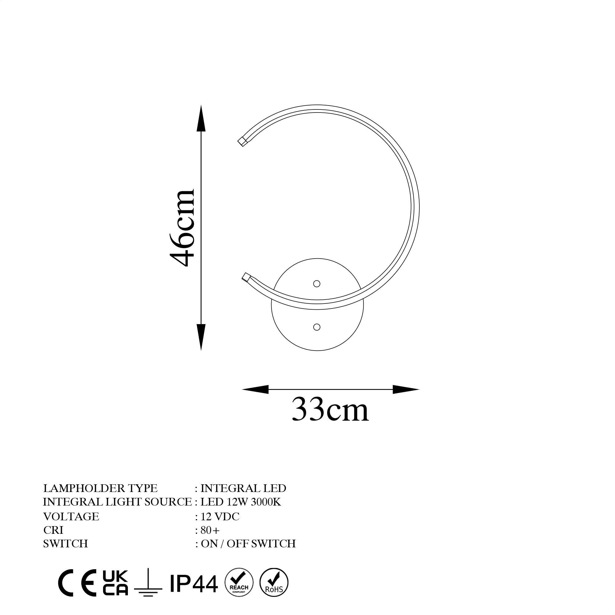 Moon 3328 Led Aplik Duvar Aydınlatma | ByLamp