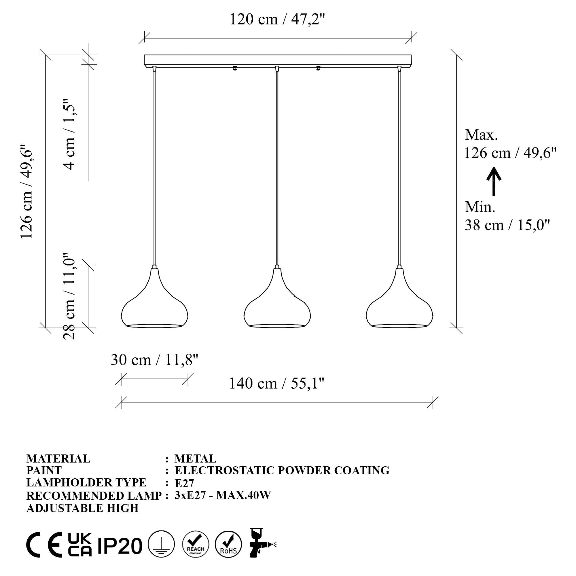 Muba 11554 Sıvama Sarkıt Aydınlatma | ByLamp