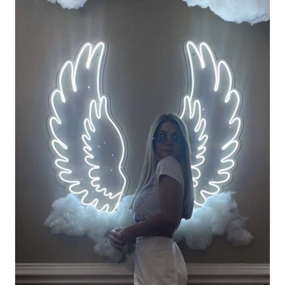 Neon Led Wing Figured Decorative Gift Lamp