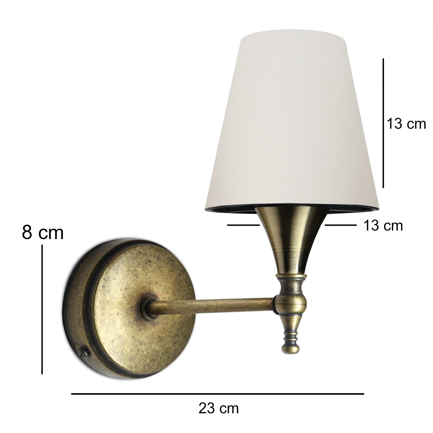 Nova Antique Color White Hat Wall Lamp | ByLamp