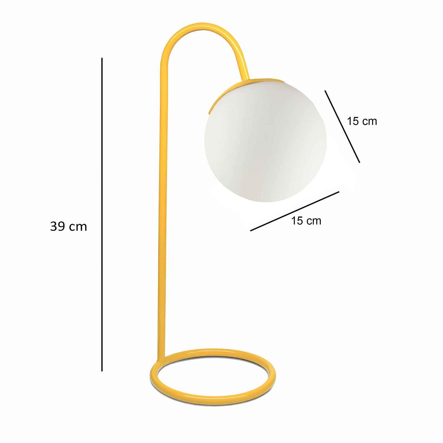 Nuuq Glass Yellow Color Table Lamp | ByLamp