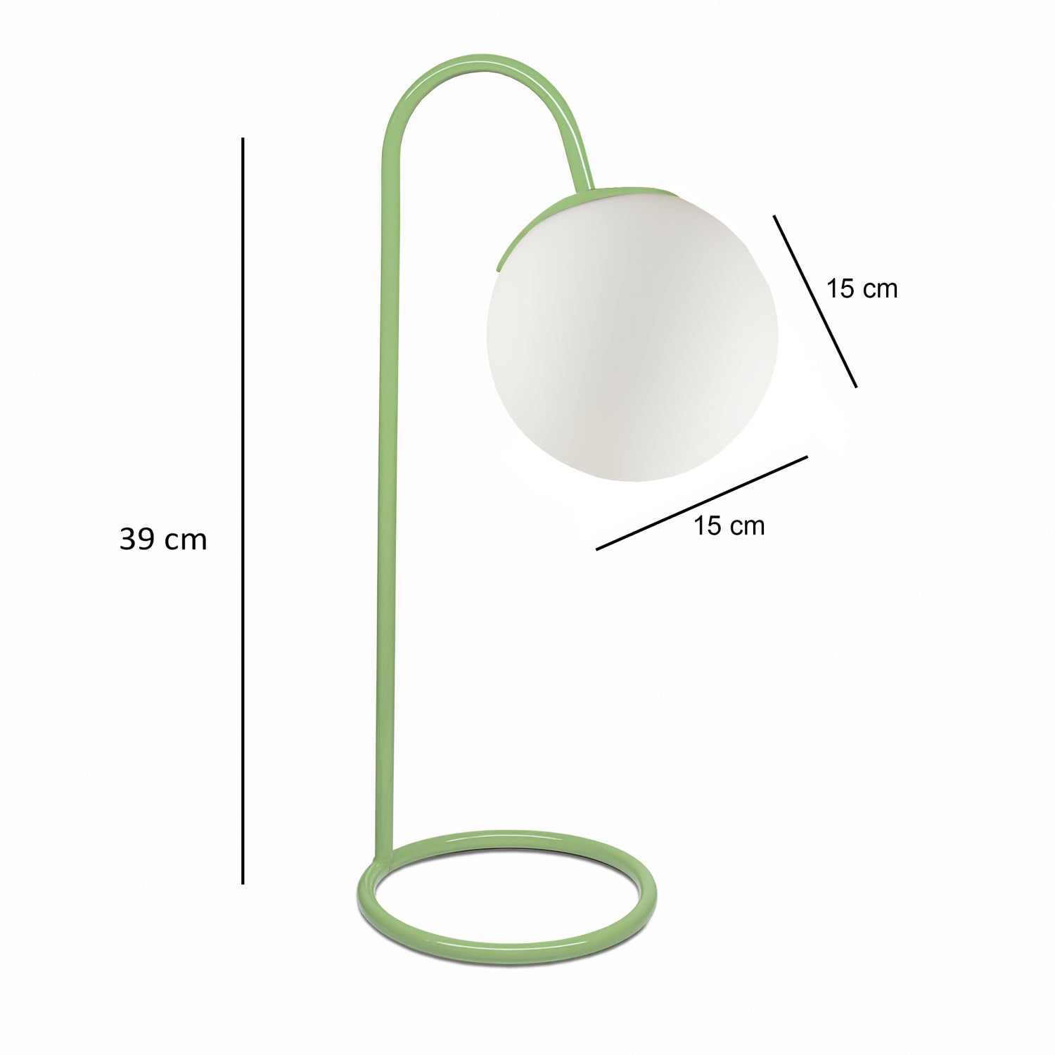 Nuuq Glass Green Color Table Lamp | ByLamp