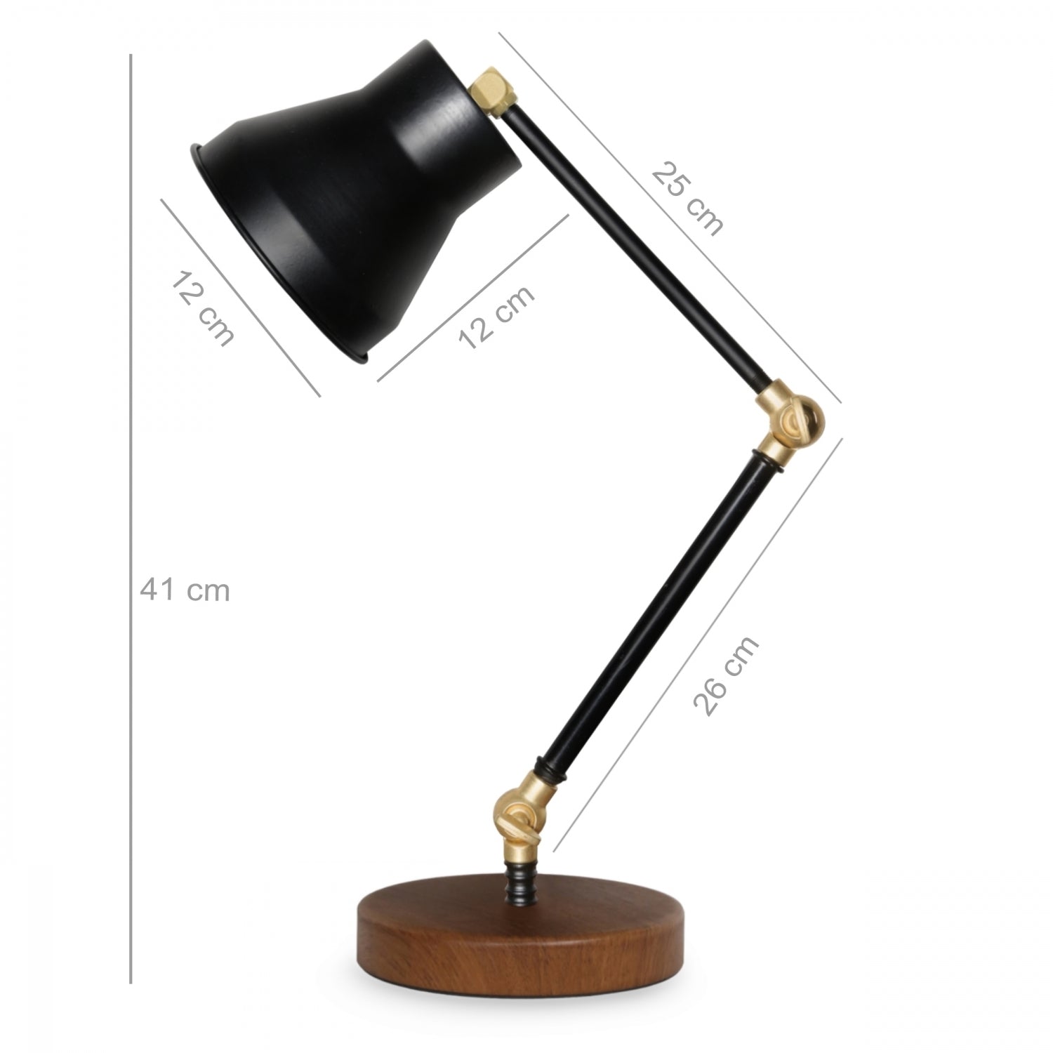 Old Study Table Lamp No:2 Black | ByLamp