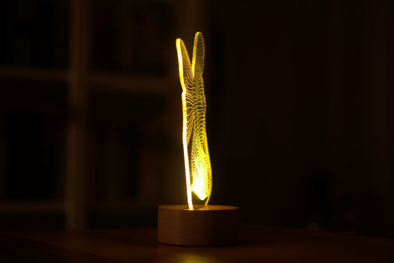 ملاك الصمام مصباح يجلس في 3D