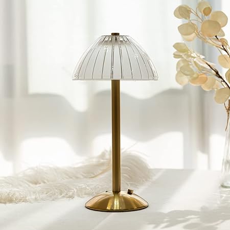 Oval Hat Crystal Table Lamp Touch 3 Light Color Dimmable