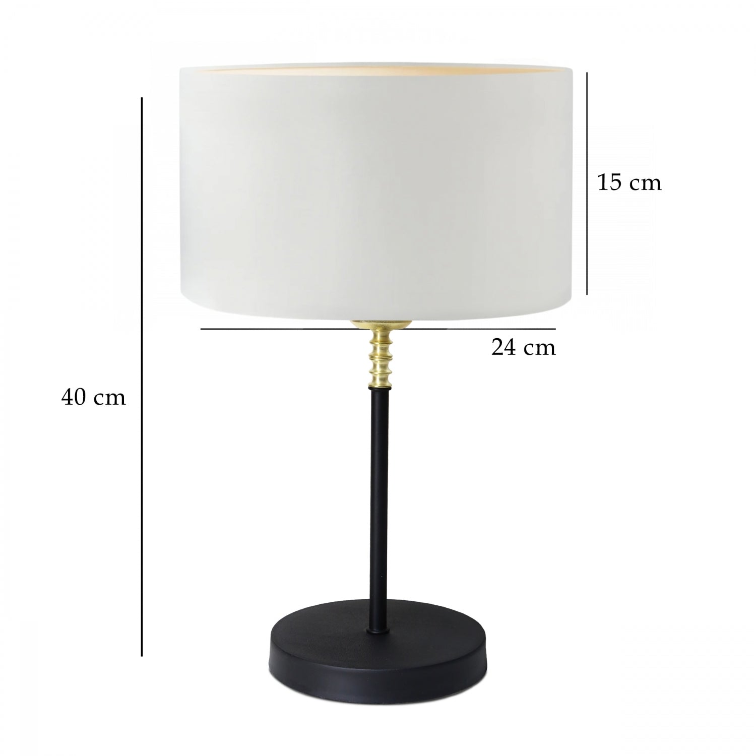 Palermo Gold Detailed Cream Shade Table Lamp | ByLamp