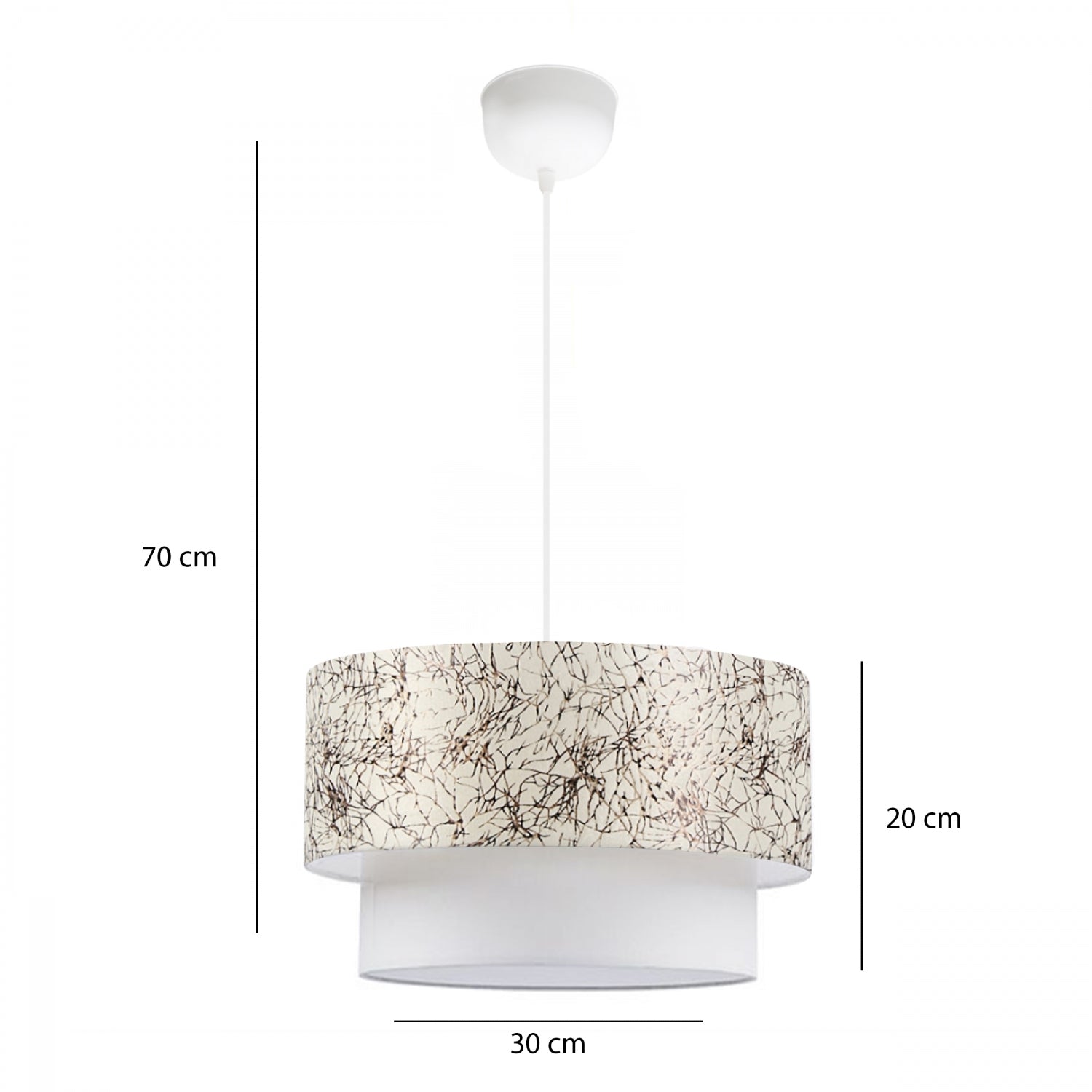 Cake Single Olive Branch Lampshade Pendant Lighting | ByLamp