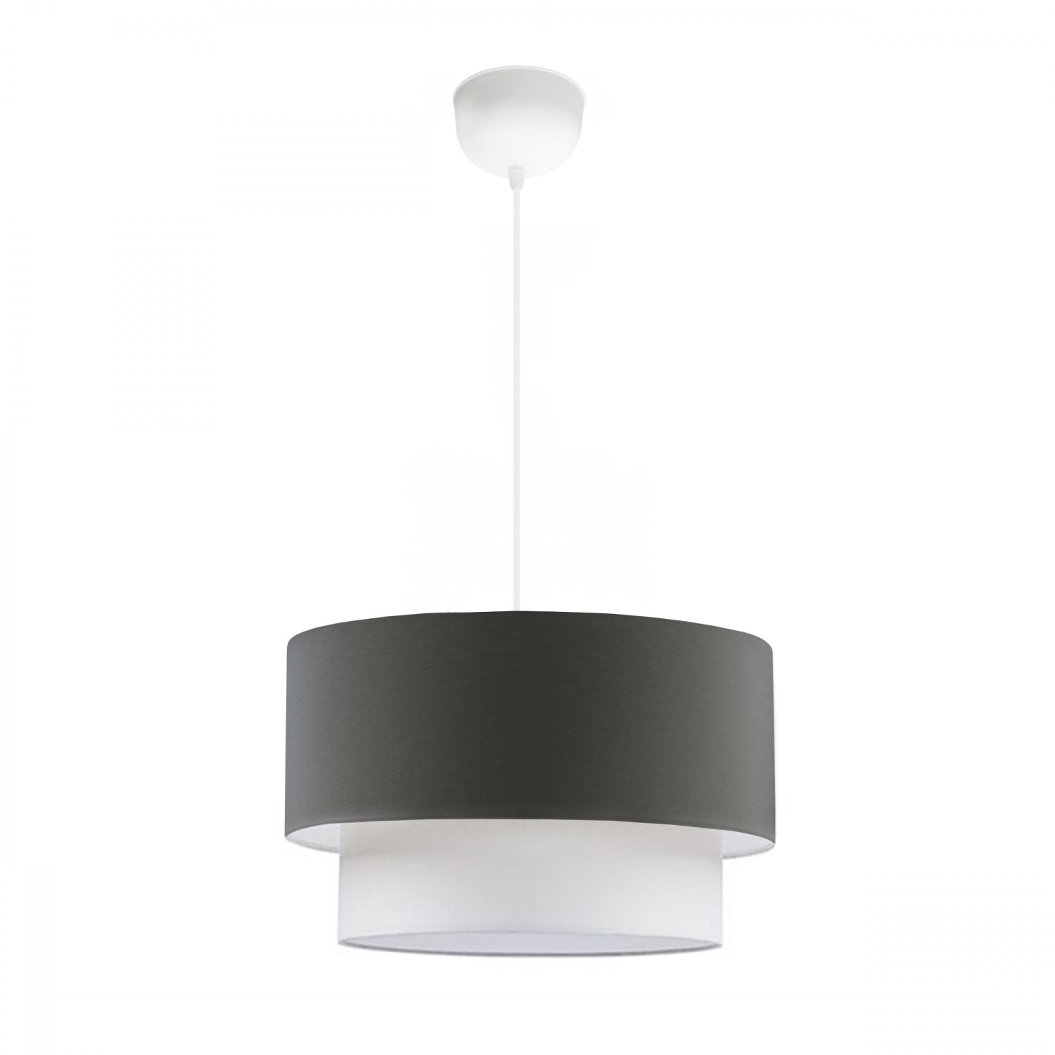 Cake Single Gray Lampshade Pendant Lighting | ByLamp