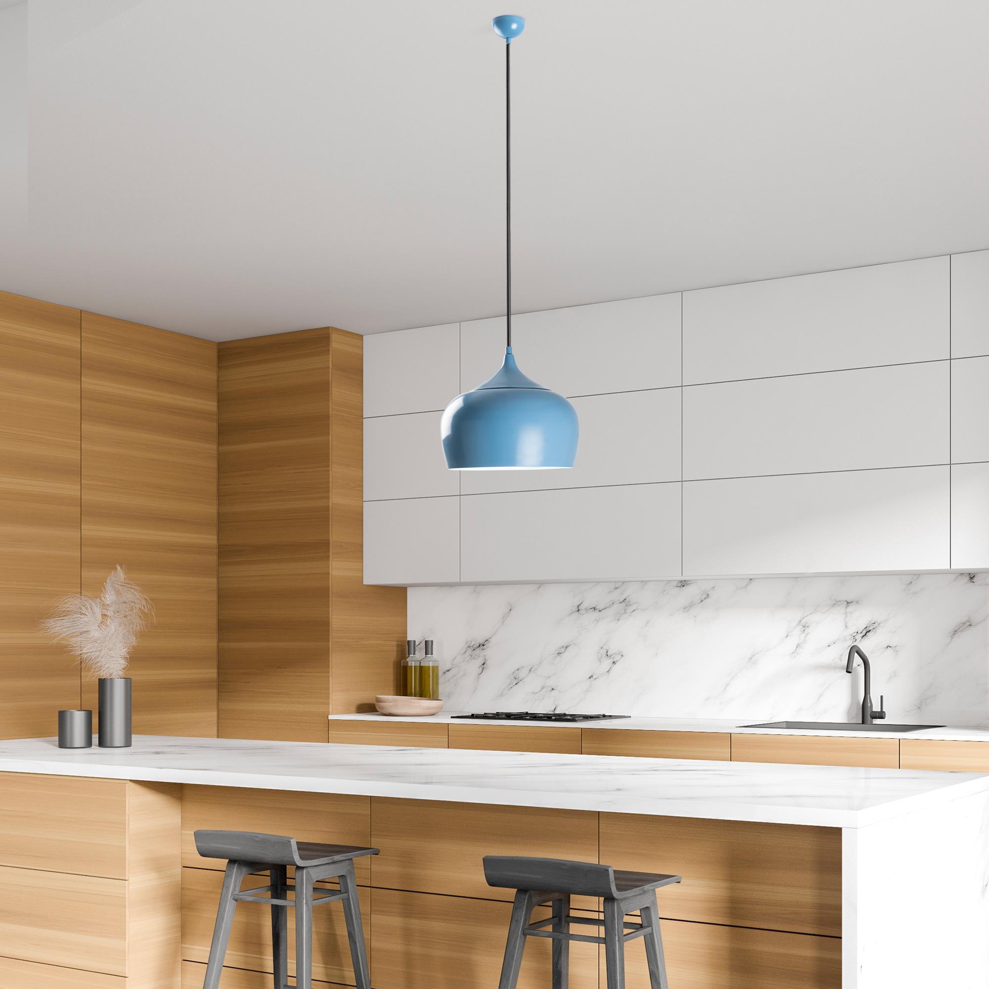 Patine 3761 Açık Mavi Sıvama Sarkıt Aydınlatma | ByLamp