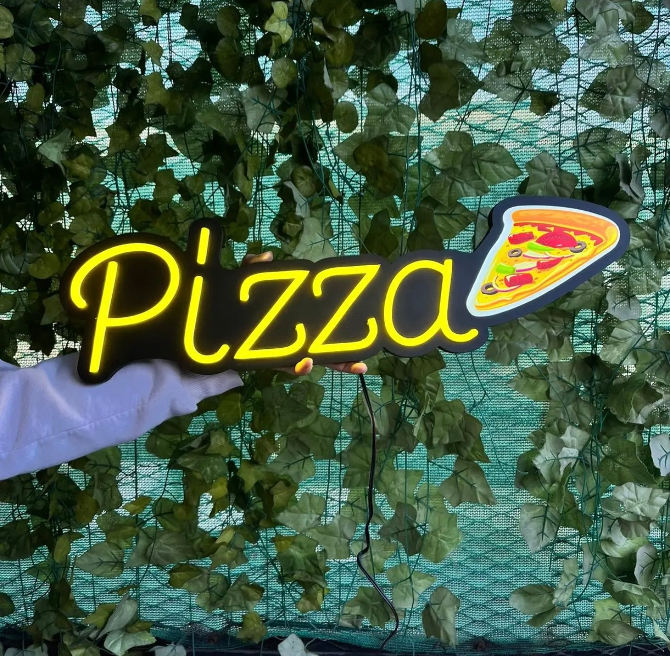 UV Baskılı Pizza Neon Lamba | ByLamp