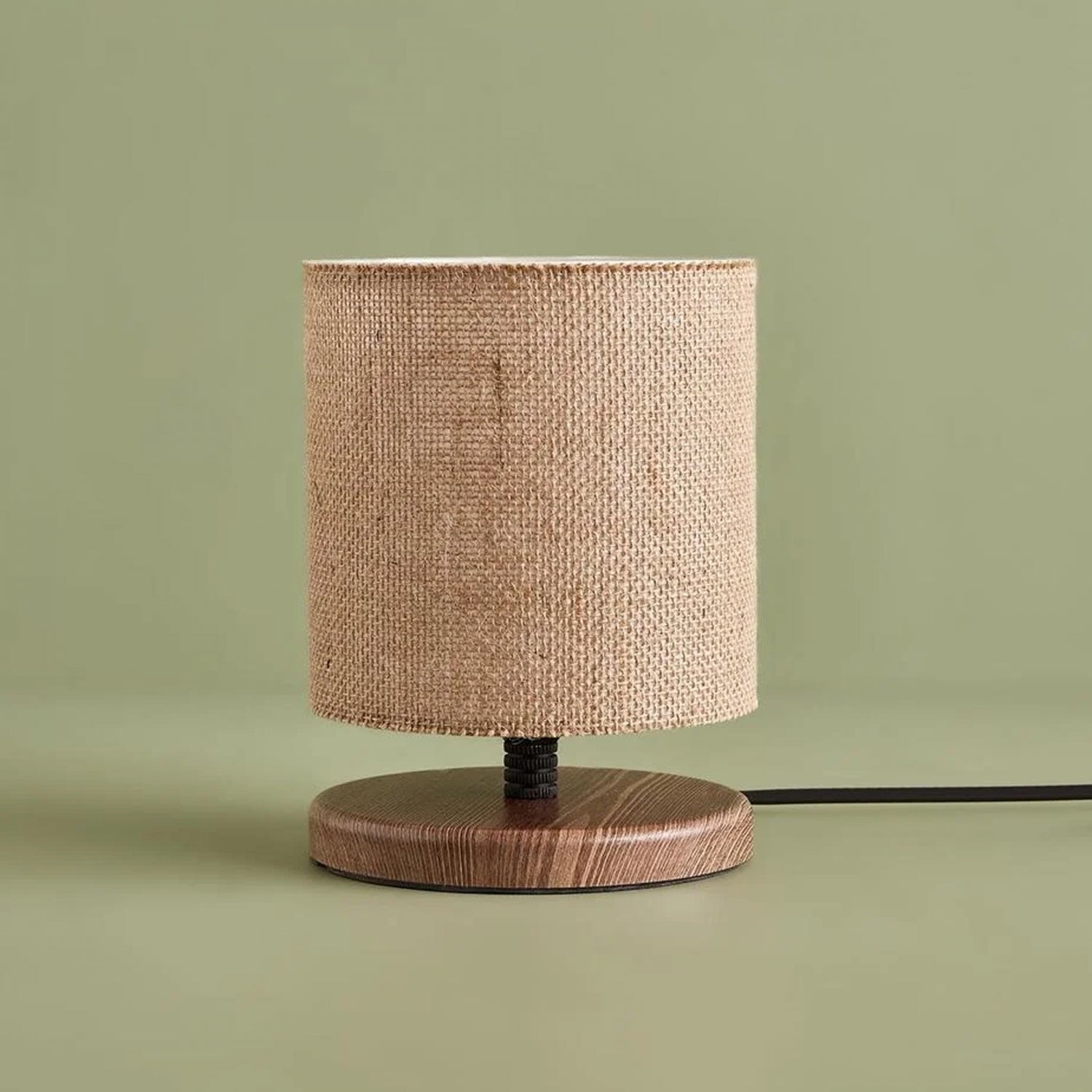 Pu Design Jute Fabric Headboard Mini Lampshade Table Lamp | ByLamp