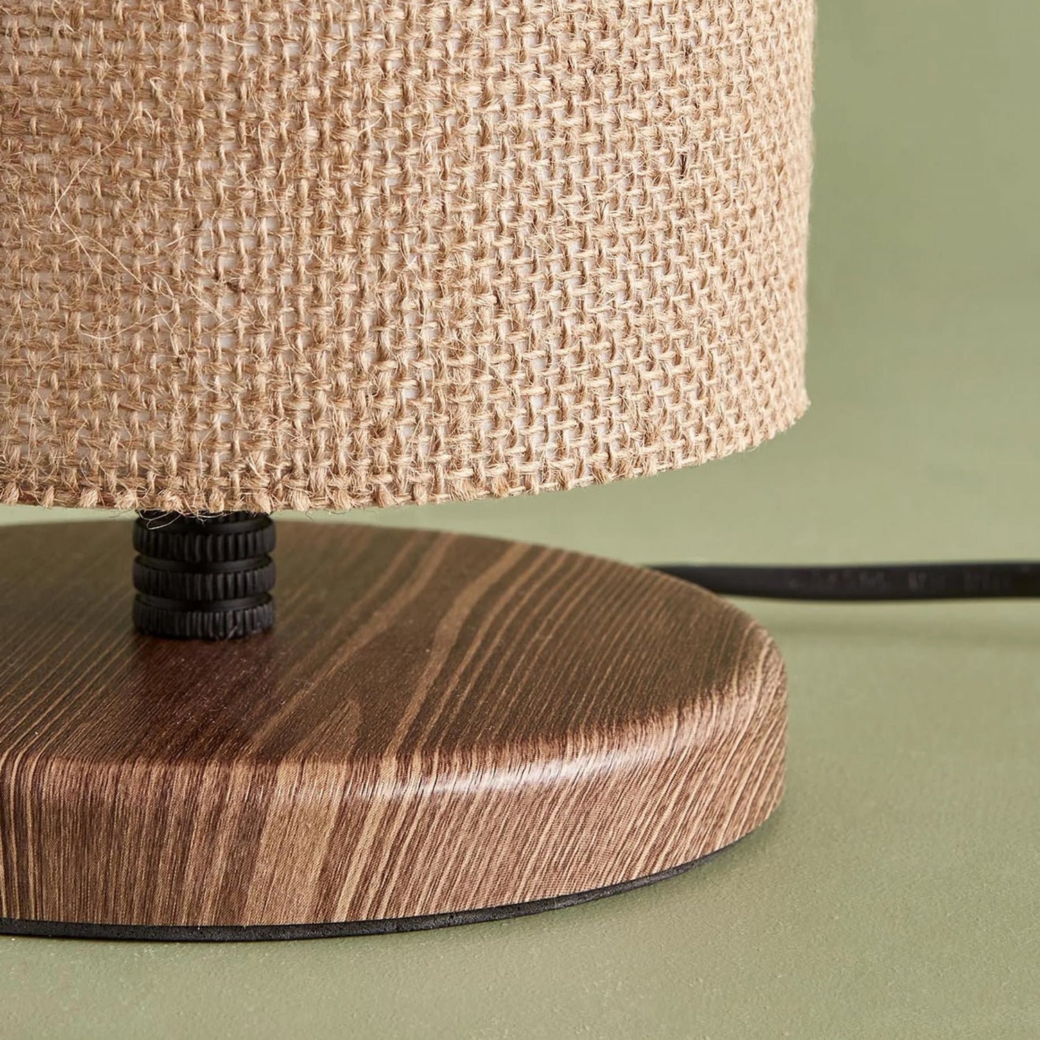 Pu Design Jute Fabric Headboard Mini Lampshade Table Lamp | ByLamp