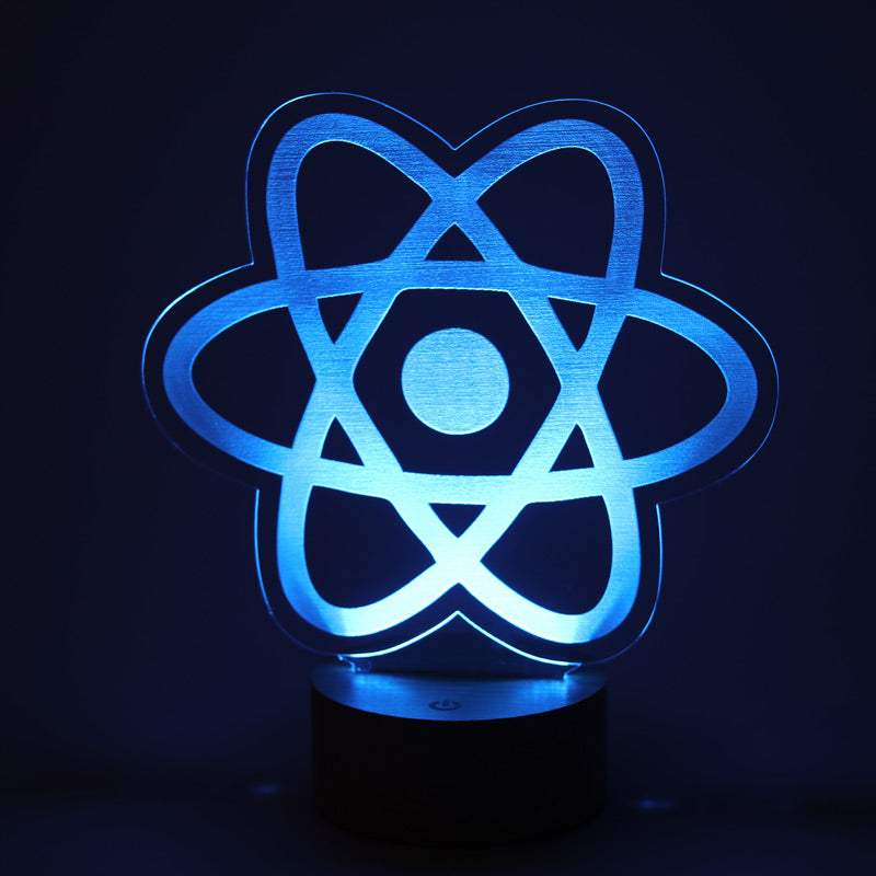 Decorative 3D Led Table Lamp for React Developers | BYLAMP