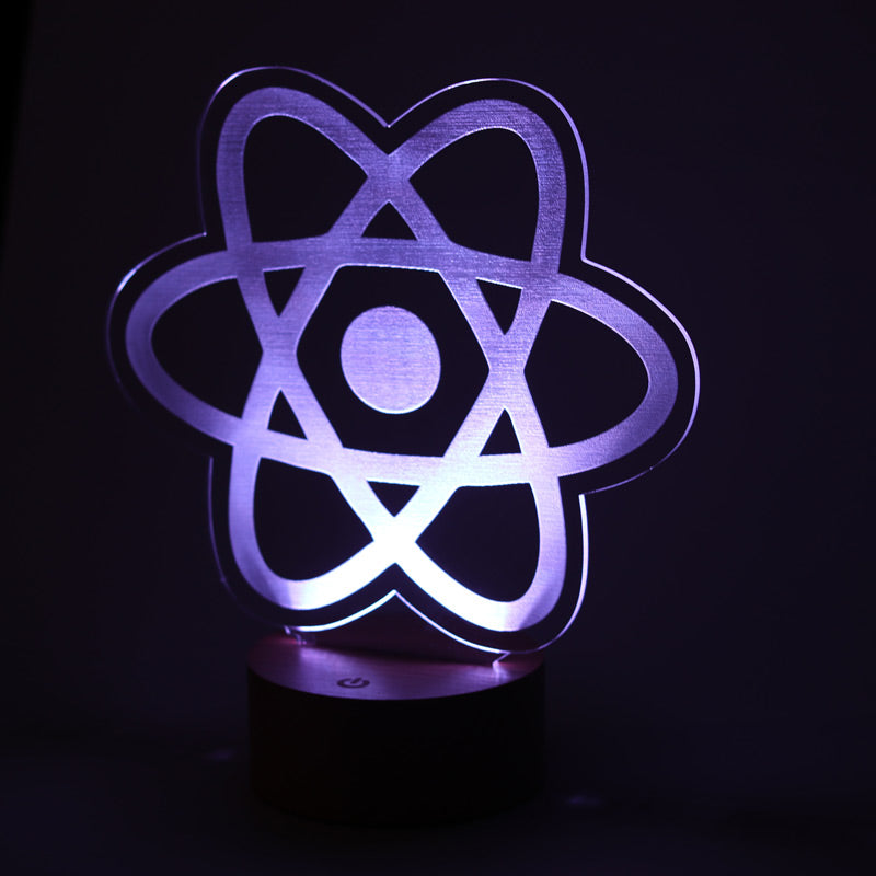 React Geliştiricilere Özel Dekoratif 3D Led Masa Lambası | BYLAMP