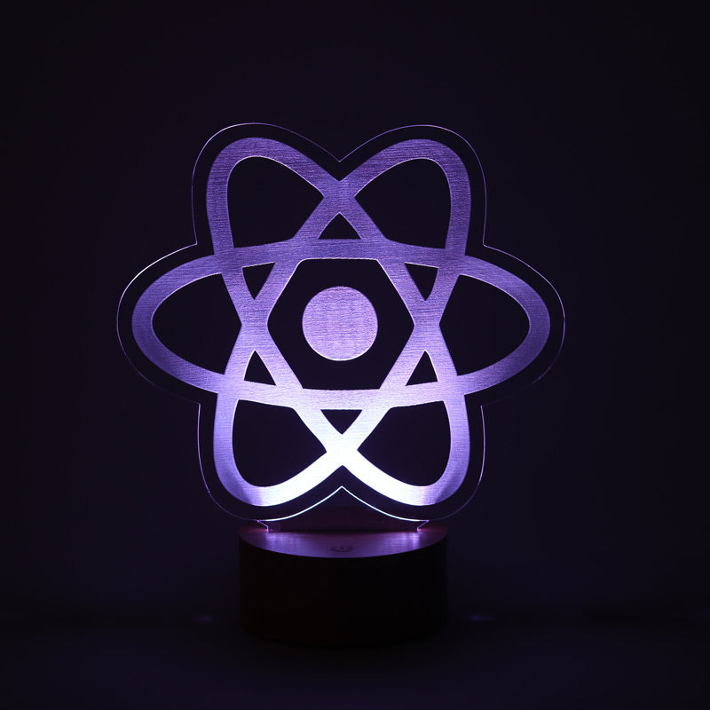 React Geliştiricilere Özel Dekoratif 3D Led Masa Lambası | BYLAMP