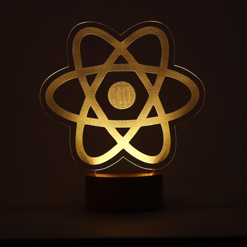 Decorative 3D Led Table Lamp for React Developers | BYLAMP