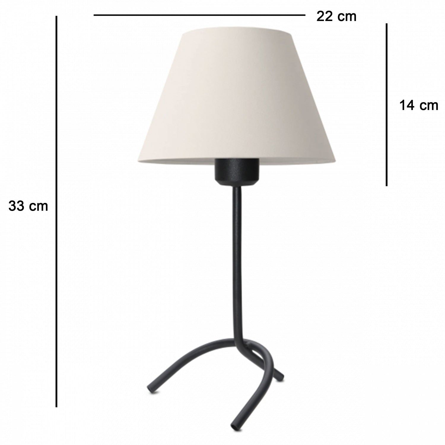 Rendy Metal 3-Legged Lampshade Table Lamp | ByLamp