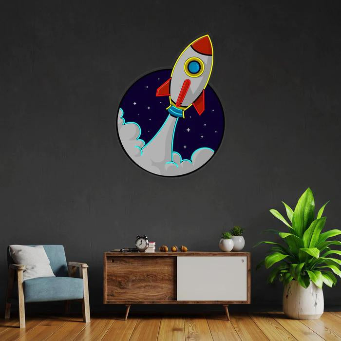 Rocket Figured Special Design Neon Lamp