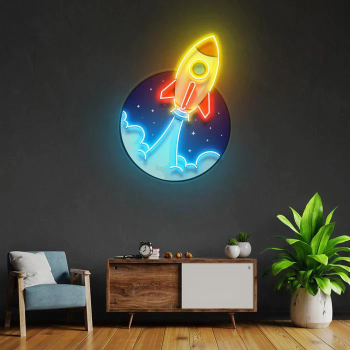 Rocket Figured Special Design Neon Lamp