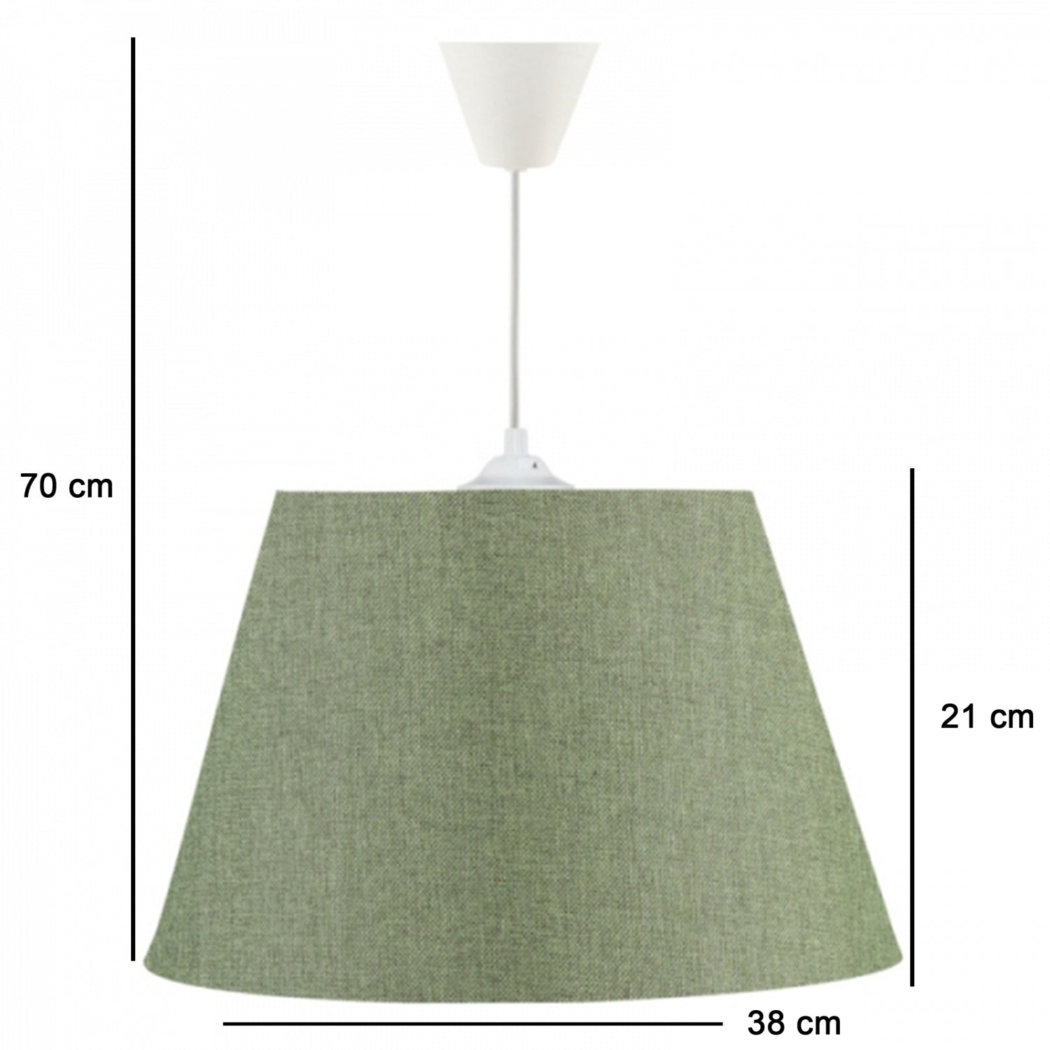 Sapphire Conical Lampshade Pendant Lamp Green | ByLamp