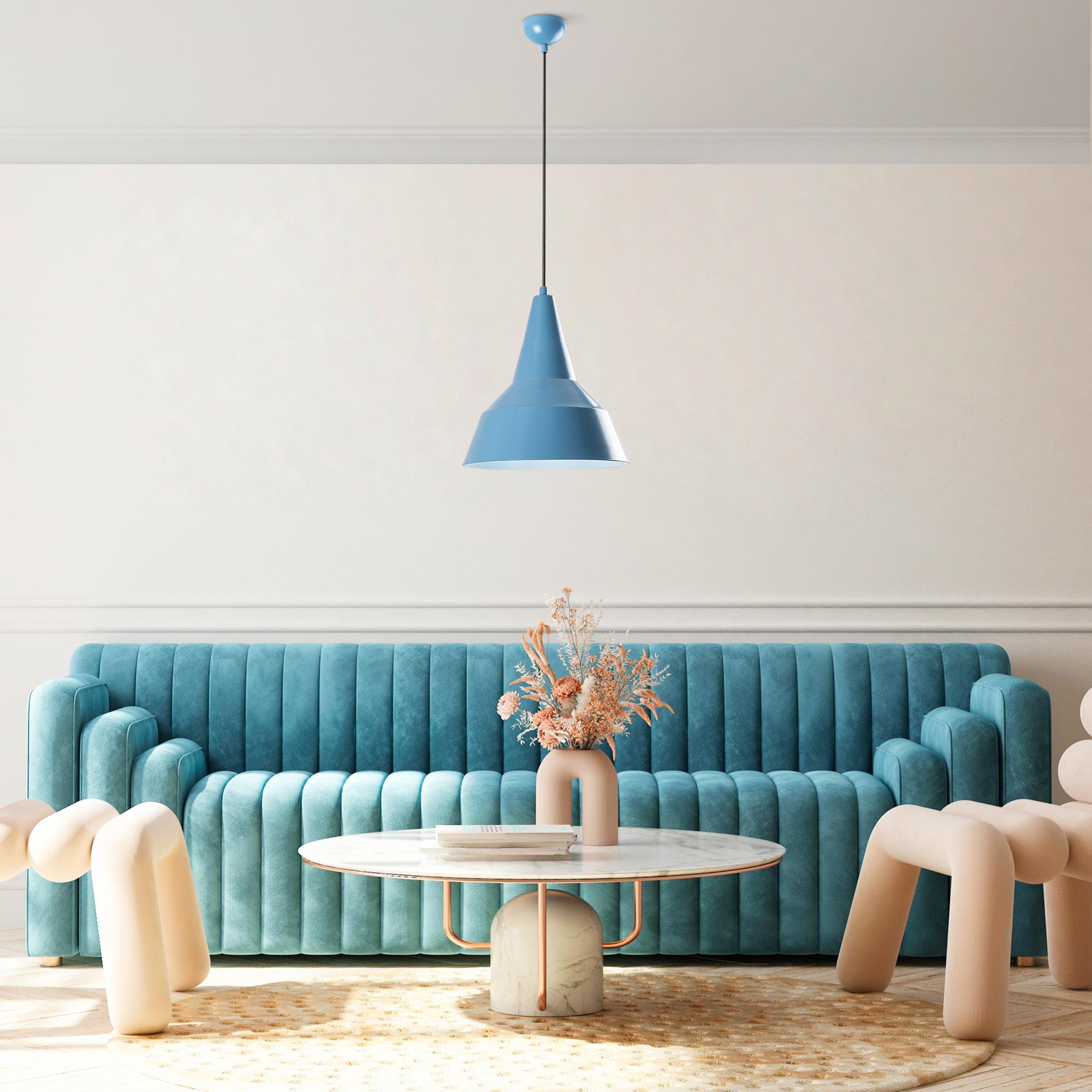 Sağlam 3728 Açık Mavi Sıvama Sarkıt Aydınlatma | ByLamp