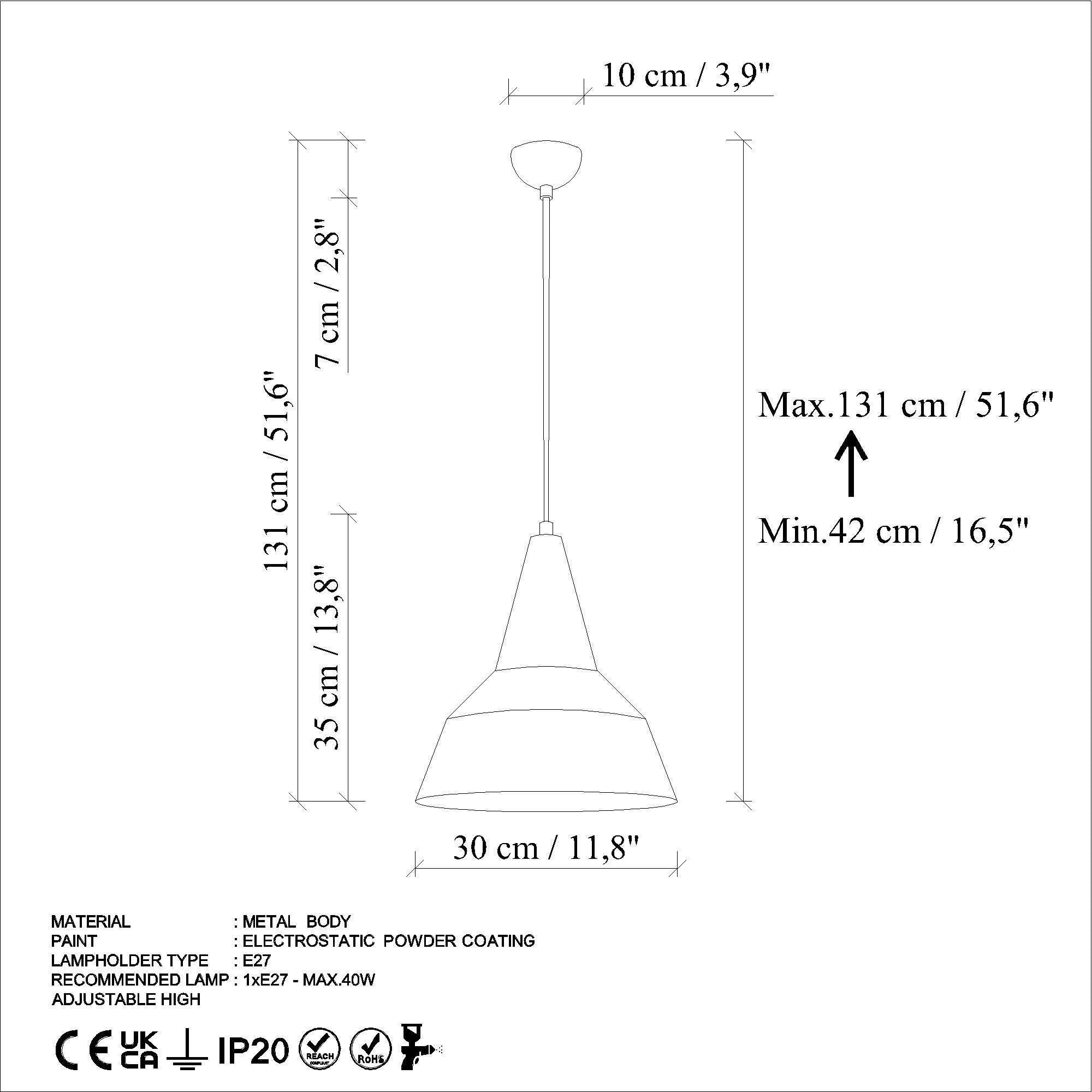 Sağlam 3728 Mint Yeşili Sıvama Sarkıt Aydınlatma | ByLamp