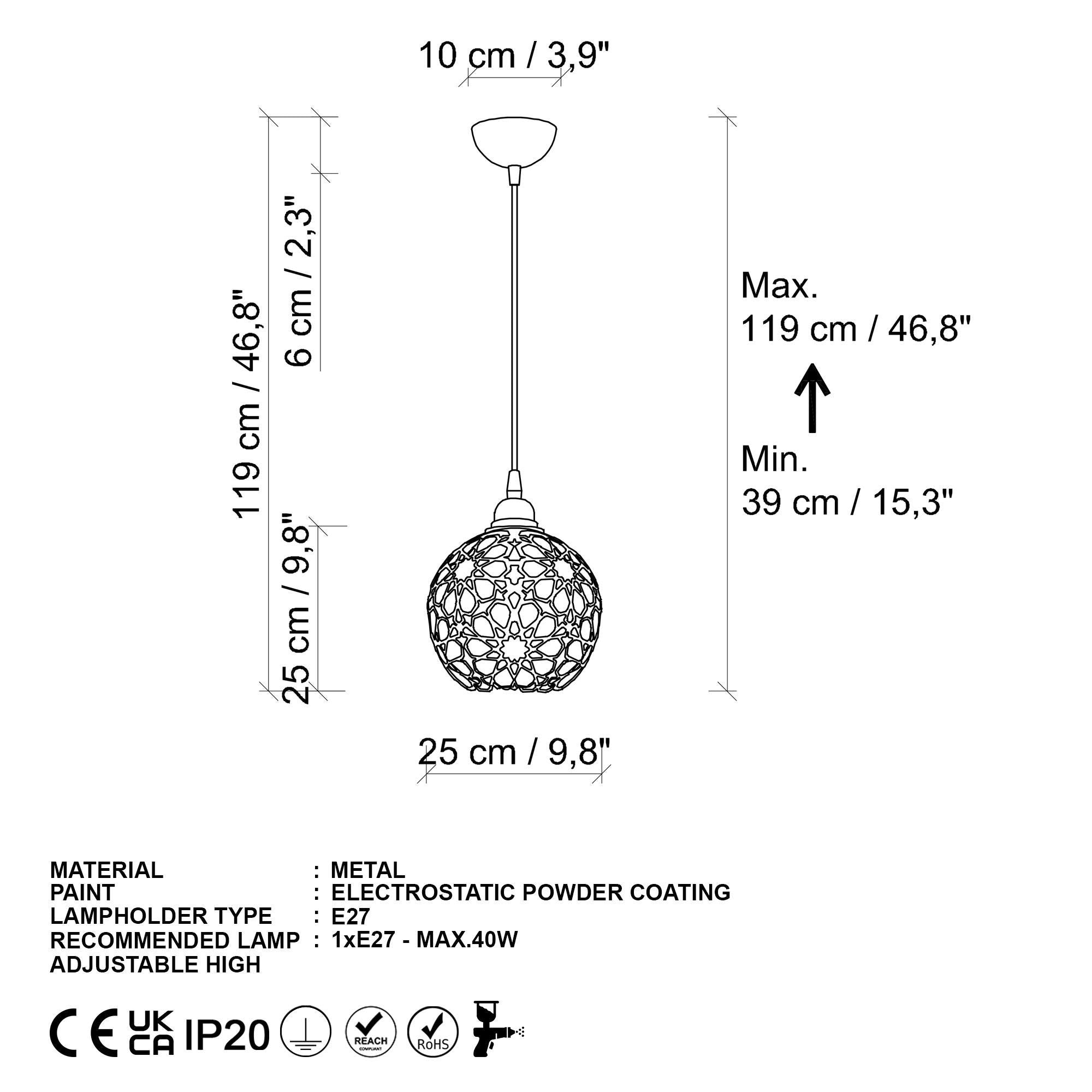 Selçuklu MR 785 1 Sıvama Sarkıt Aydınlatma | ByLamp