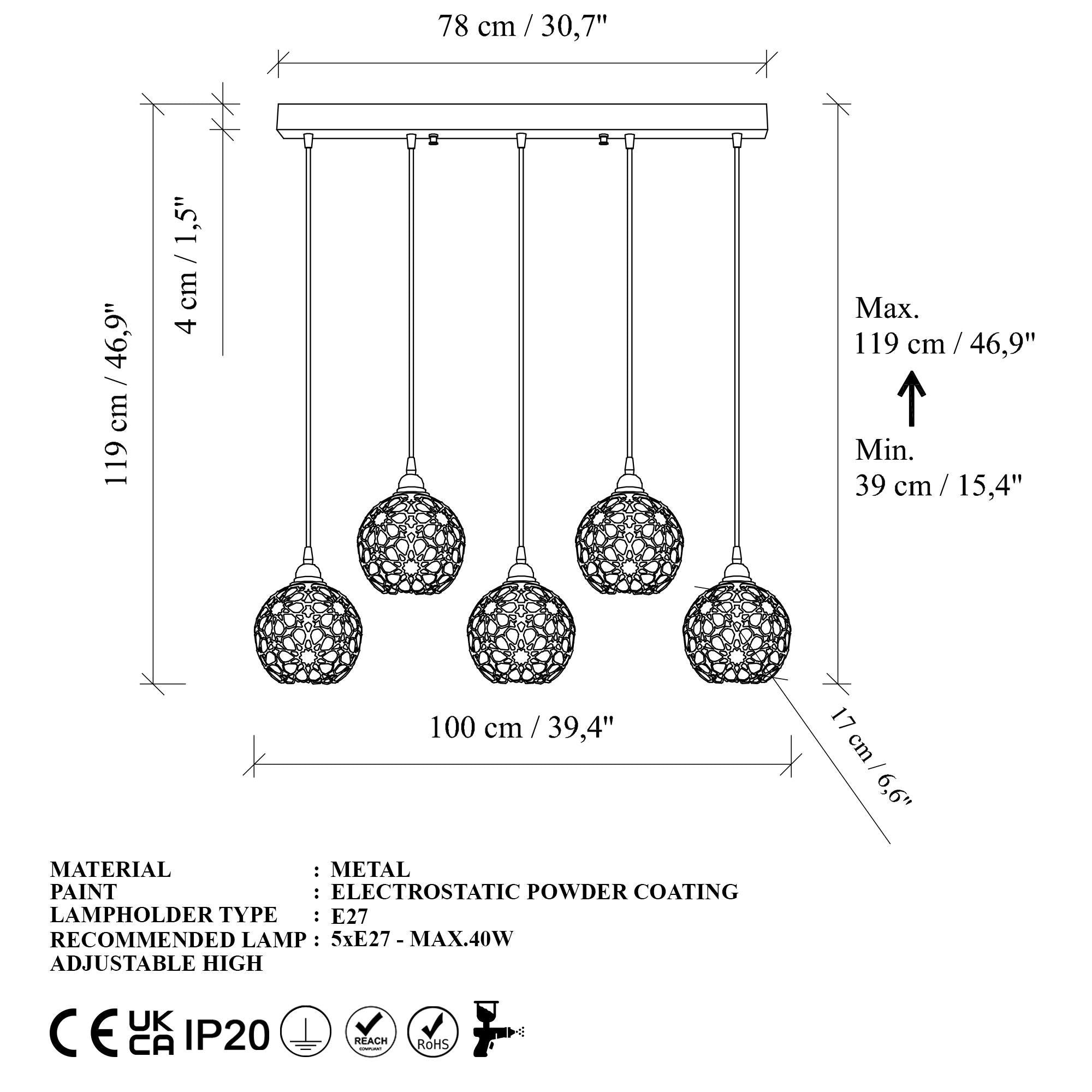 Selçuklu MR 789 1 Tel Sarkıt Aydınlatma | ByLamp