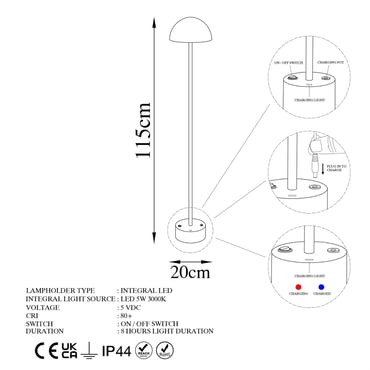 Sept 13376 Led Lambader Aydınlatma | ByLamp