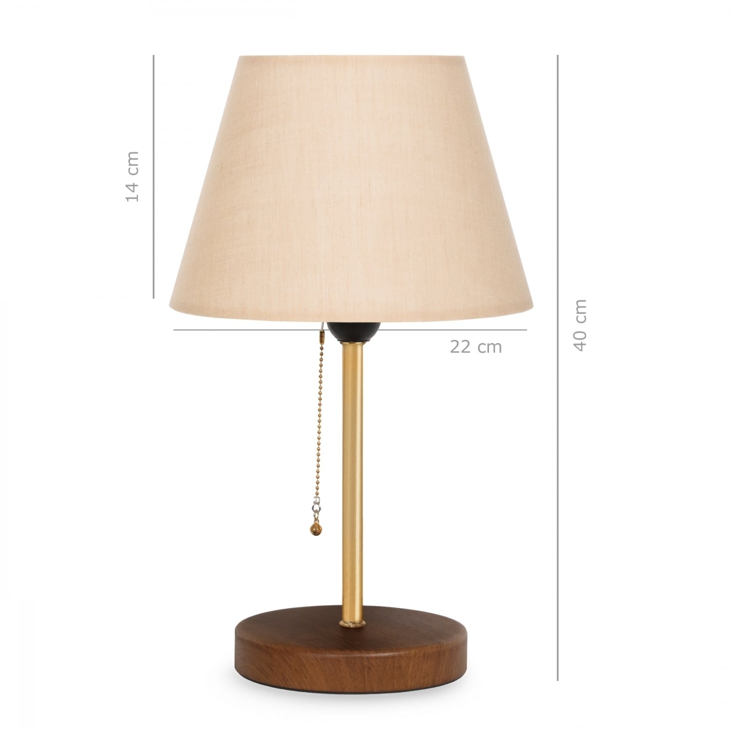 Sera Wooden Leg Lampshade Table Lamp | ByLamp