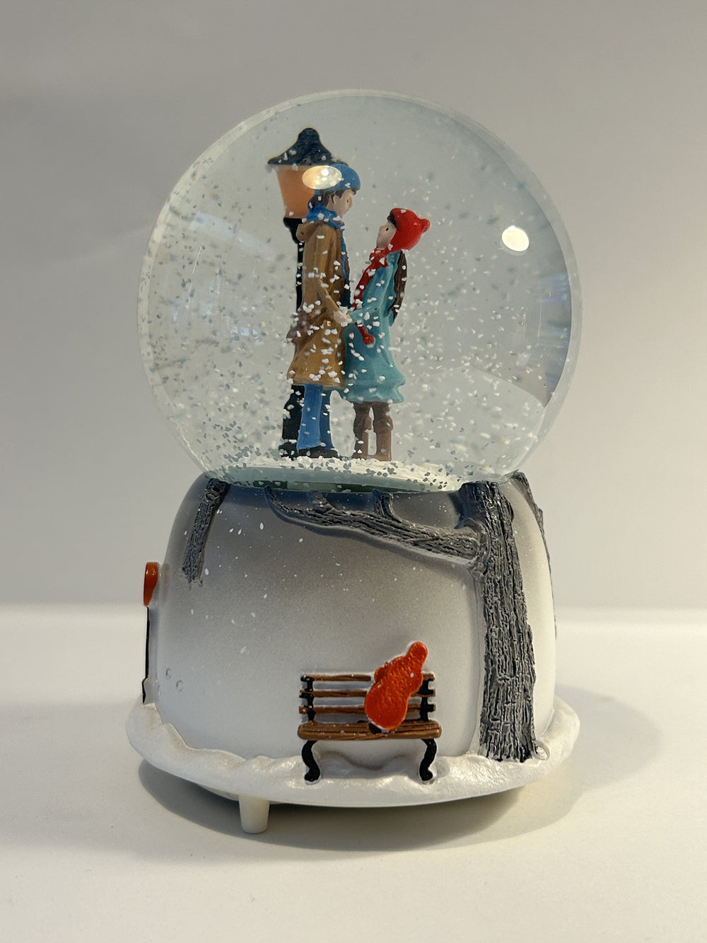 Romantic Gift for Lover Snow Globe with Lights and Music