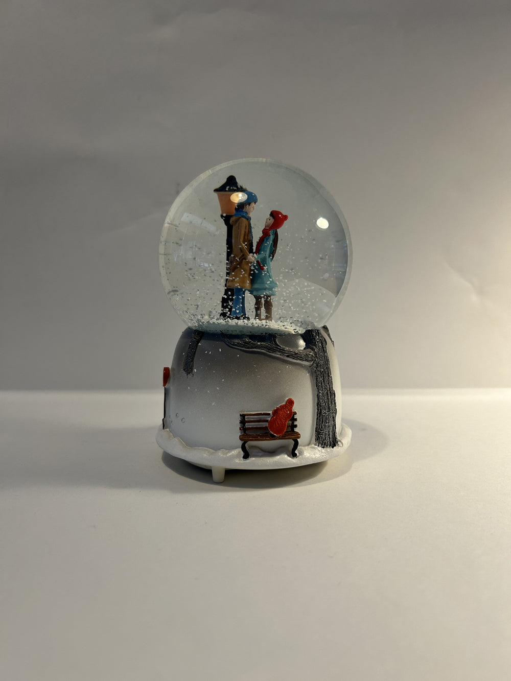 Romantic Gift for Lover Snow Globe with Lights and Music