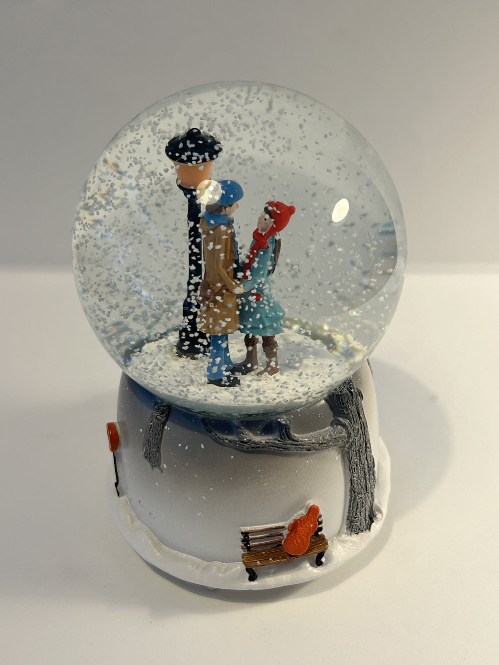 Romantic Gift for Lover Snow Globe with Lights and Music