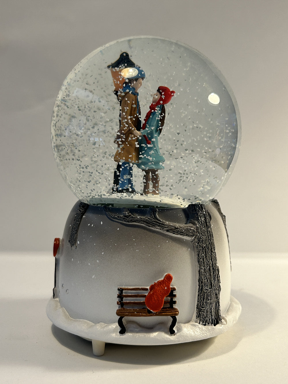 Romantic Gift for Lover Snow Globe with Lights and Music