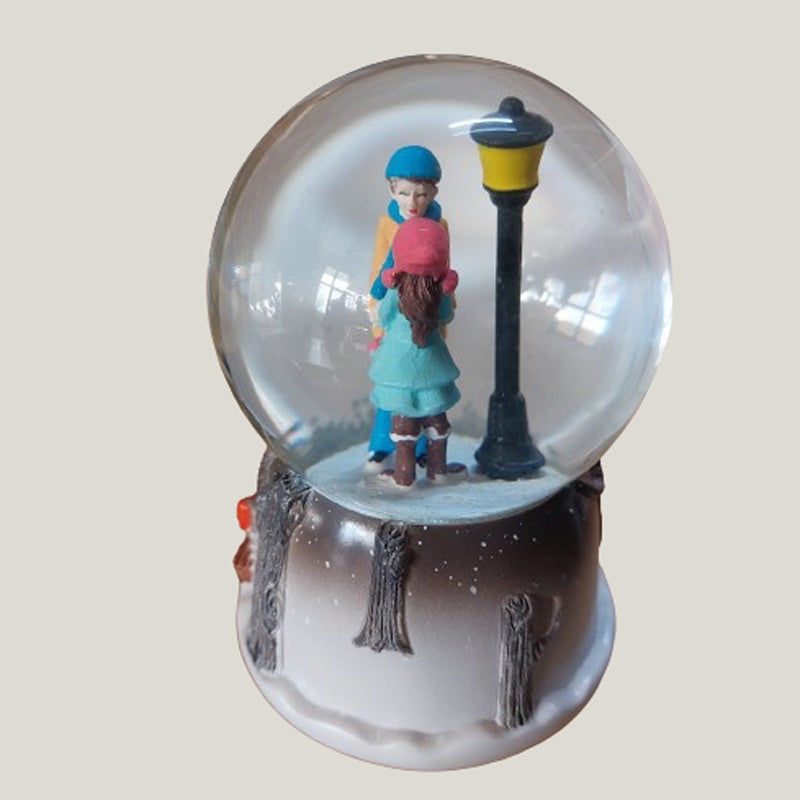 Romantic Gift for Lover Snow Globe with Lights and Music Small Size