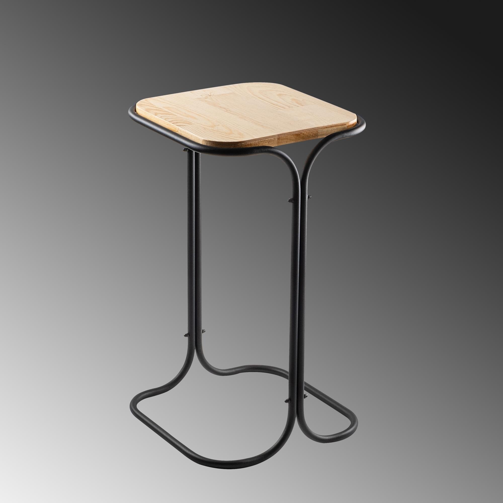 SHB-001-A Dekoratif Ahşap Metal Sehpa | ByLamp