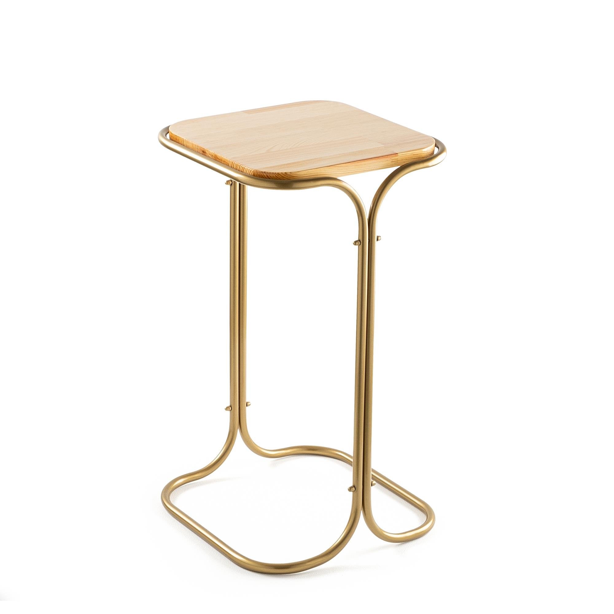 SHB-001-C Dekoratif Ahşap Metal Sehpa | ByLamp