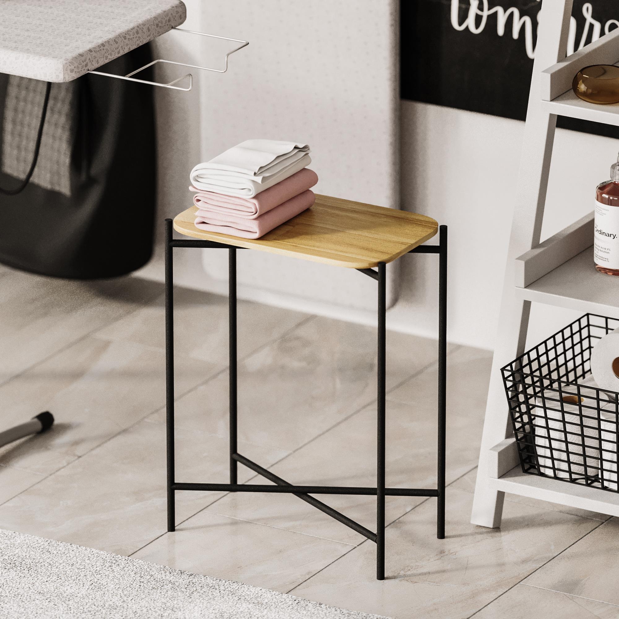 SHB-003 Dekoratif Ahşap Metal Sehpa | ByLamp