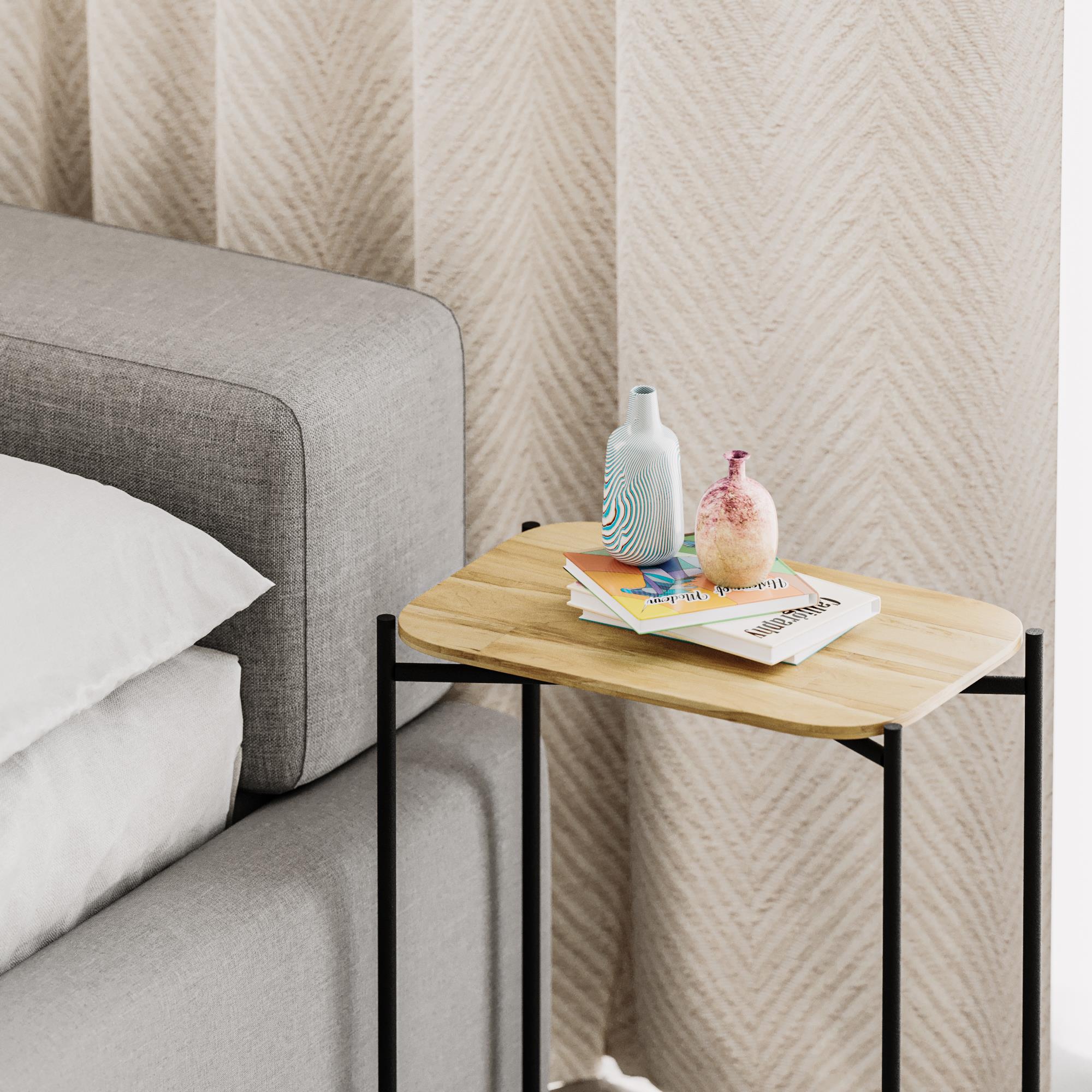 SHB-003 Dekoratif Ahşap Metal Sehpa | ByLamp