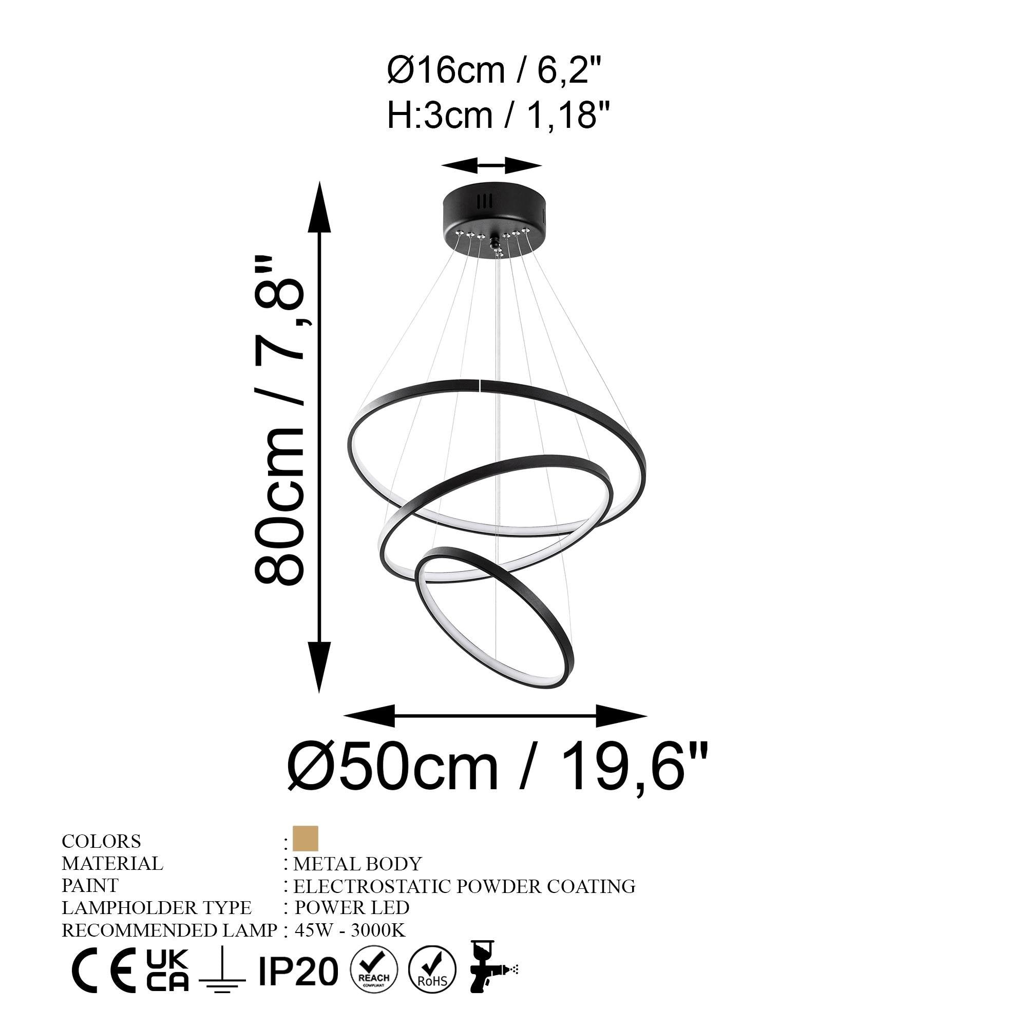 Simit 13697 Led Avize Aydınlatma | ByLamp