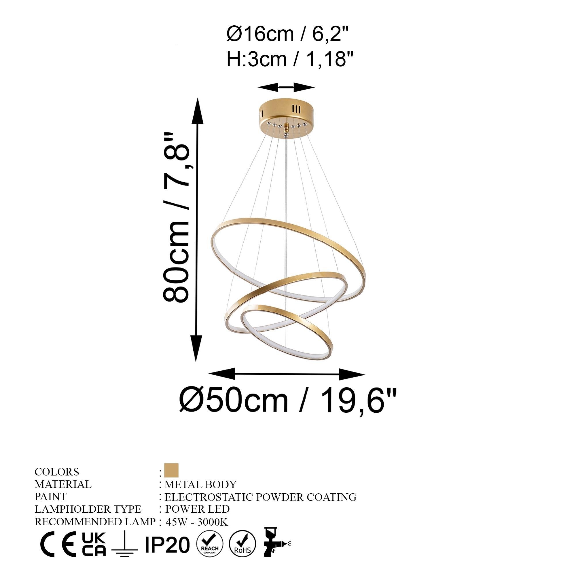 Simit 13700 Led Avize Aydınlatma | ByLamp