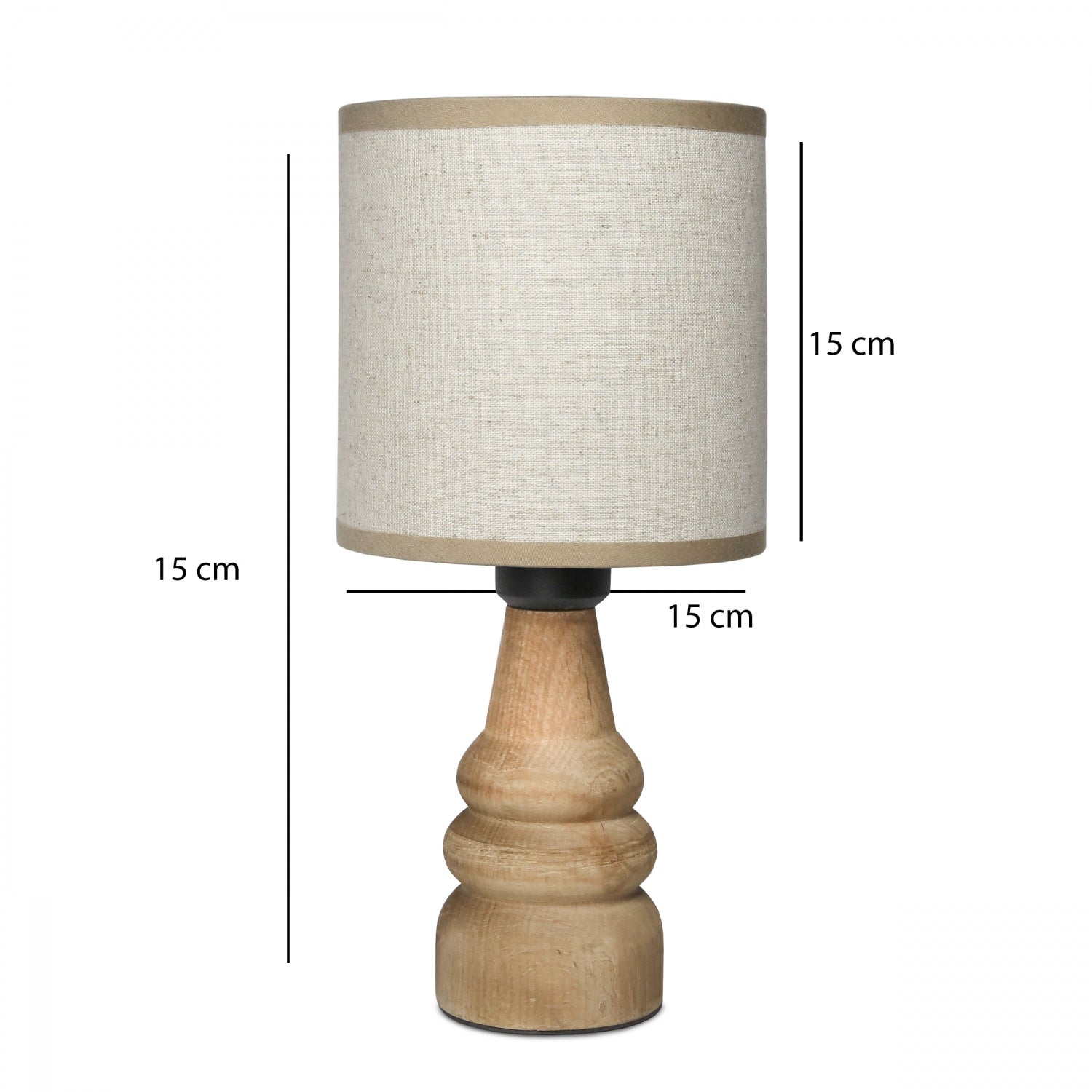 Skala Natural Wooden Lampshade Table Lamp | ByLamp