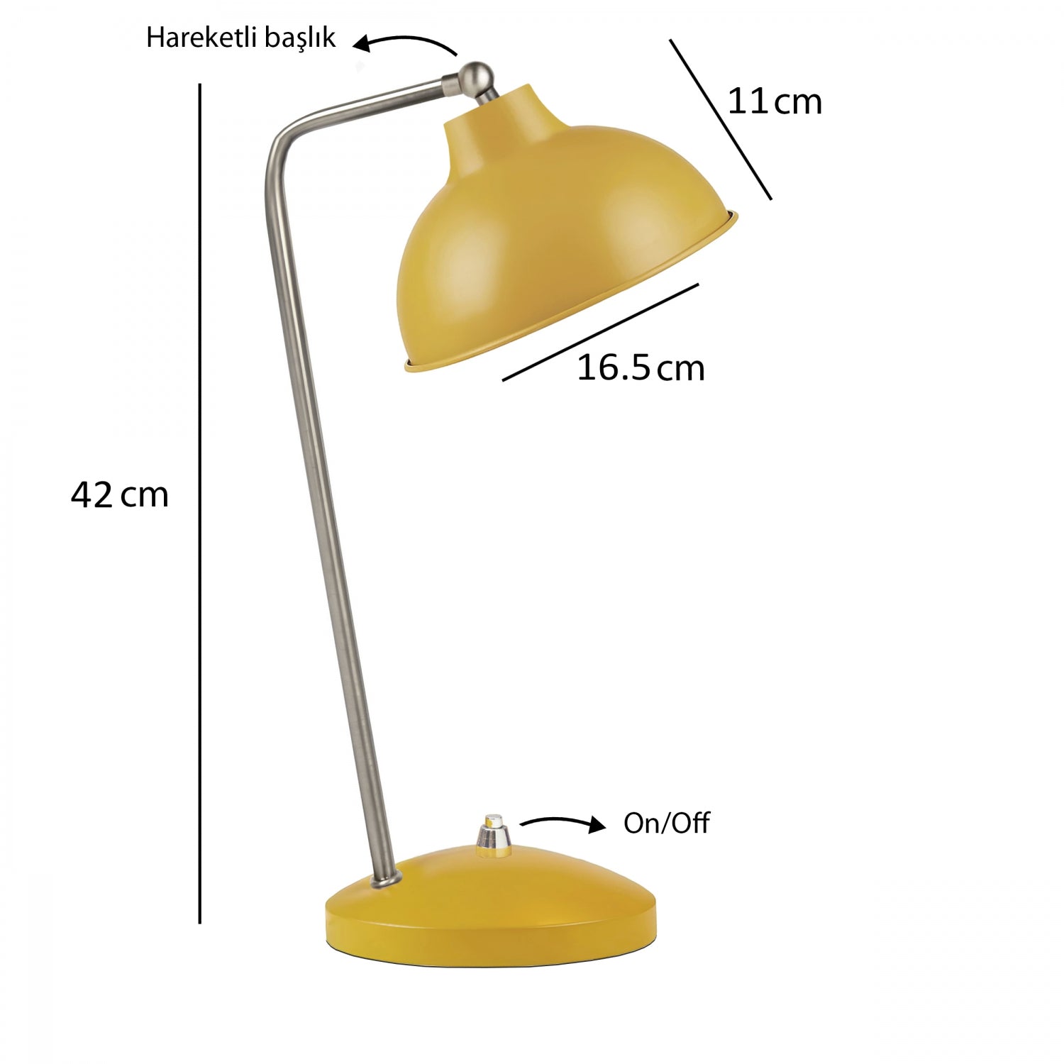 Skara Yellow Color Table Lamp | ByLamp