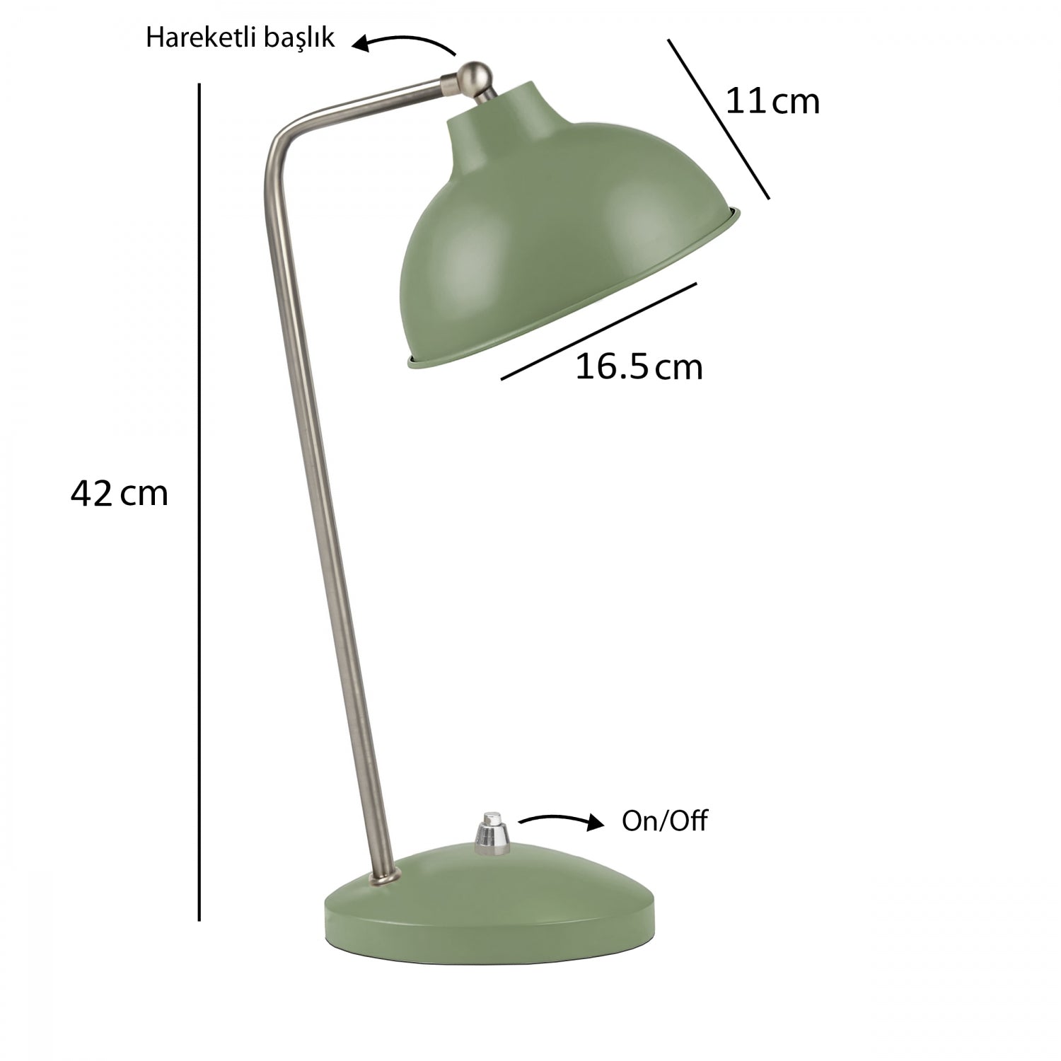 Skara Green Color Table Lamp | ByLamp