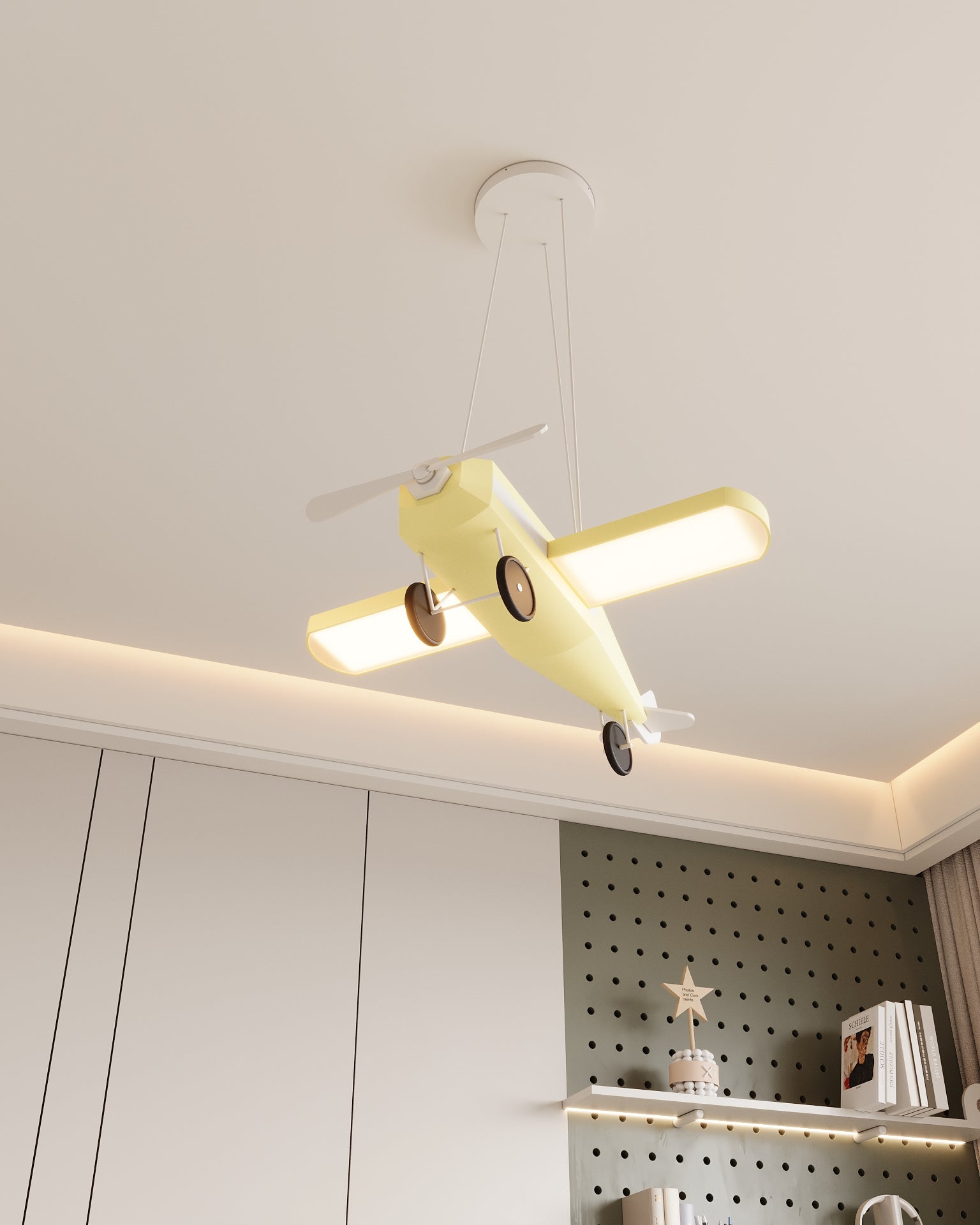 Uçak Sarkıt Lamba Çocuk Odası Aydınlatma | ByLamp