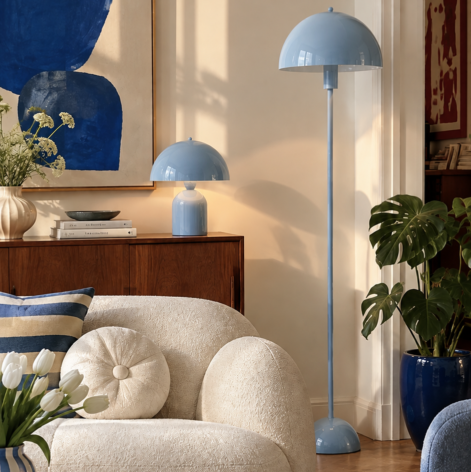 Soho Soft Mavi Metal Lambader | ByLamp
